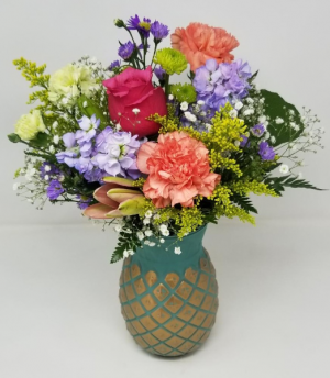 Pretty Pineapple Mother's Day Arrangement in Springfield, MO | FLOWERAMA #226 Pretty Pineapple Mother's Day Arrangement in Springfield, MO | FLOWERAMA #226