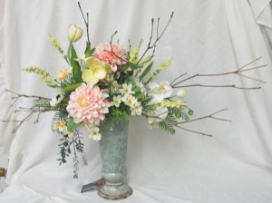 Pretty Pink Dahlia Vase - Silk Arrangement Permanent Arrangement by Inspirations Floral Studio in Lock Haven, PA | INSPIRATIONS FLORAL STUDIO Pretty Pink Dahlia Vase - Silk Arrangement Permanent Arrangement by Inspirations Floral Studio in Lock Haven, PA | INSPIRATIONS FLORAL STUDIO