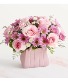 Pretty Pink Handbag Fresh arrangement in keepsake container