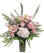 Pretty Pink Petals Vase Arrangement