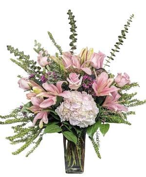 Pretty Pink Petals Vase Arrangement