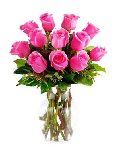 Pretty pink rose arrangement 