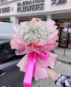 Pretty Pink Wrapped Bouquet 