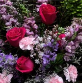 Pretty Pinks and Purples Custom Vase Arrangement 