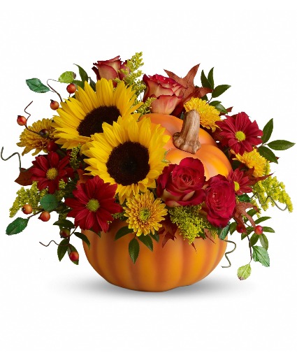 Pretty Pumpkin Bouquet Fresh Arrangement