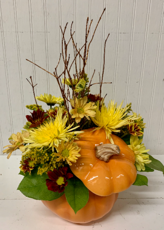 Pretty Pumpkin with Lid