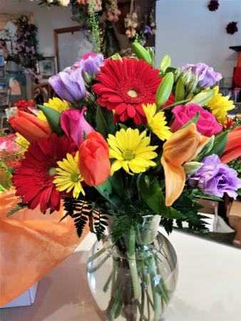 A SYMPHONY OF COLORS VASE ARRANGEMENT in Halifax, NS | Twisted Willow