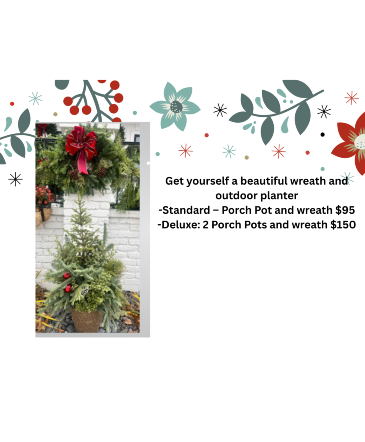PRETTY UP THE PORCH OUTDOOR PLANTER in Coralville, IA | Every Bloomin' Thing