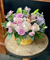 Pretty with Pinks Basket Arrangement