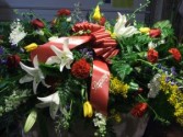 Summer Sensation Casket Spray Funeral Flowers