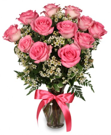 Primetime Pink Roses Arrangement