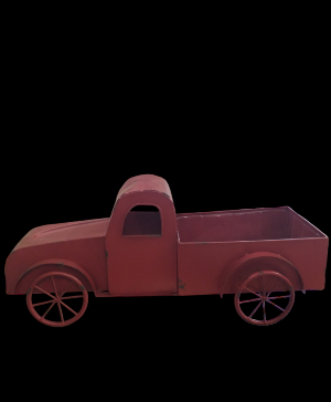 Primitive Red Truck Gift