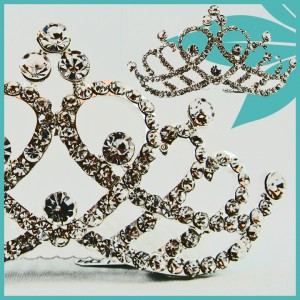 Princess Crystal Tiara Comb Wedding Accessories