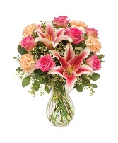 Princess Grace Rose and Lily Arrangement