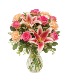 Princess Grace Rose and Lily Arrangement
