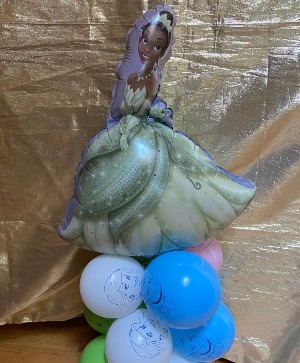 princess Tiana balloon center piece