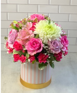PRISSY PINK FLORAL BOX DESIGNERS CHOICE