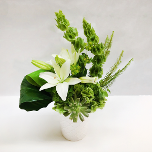 PRISTINE WHITE  White Lily Ceramic Floral