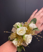 Pristine White  Wrist Corsage 