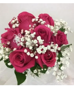 Prom BVP4 - Rosy Posy Bouquet Handheld Bouquet