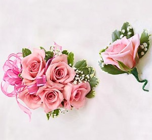 Prom Special #3 Corsage & Matching Boutonniere