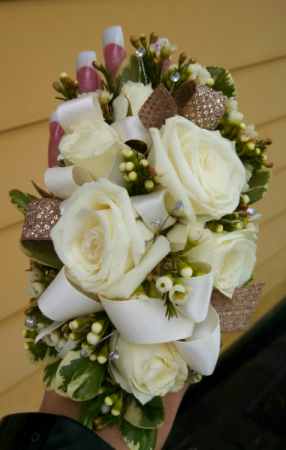 real flower wrist corsage