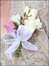 WHITE & LAVENDER ROSES Prom Corsage in Texarkana, TX - RUTH'S FLOWERS