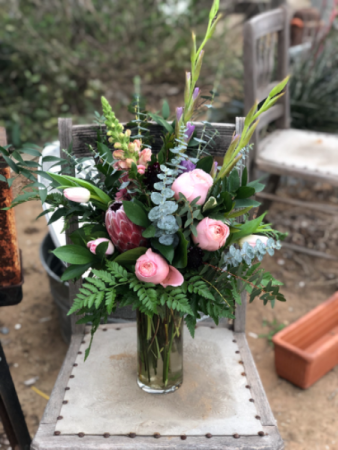 Protea & Garden Rose Arrangement   