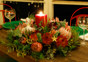 Protea Wreath Unique Christmas centrepiece in Oakville, ON | ANN'S FLOWER BOUTIQUE-Wedding & Event Florist Protea Wreath Unique Christmas centrepiece in Oakville, ON | ANN'S FLOWER BOUTIQUE-Wedding & Event Florist