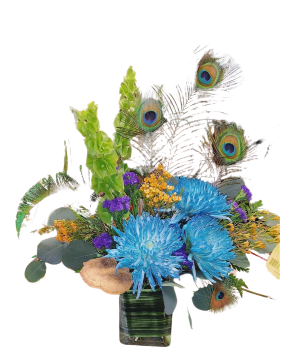 Proud as a Peacock Vase 