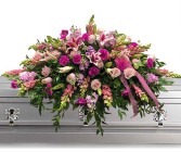 Proud in Pink Casket Spray