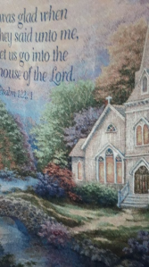 PSALM 122:1 Tapestry Throw