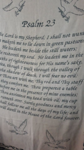 Psalm 23 Tapestry Throw