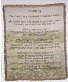 PSALM 23 THROW BLANKET Throw blanket on a symapthy easel