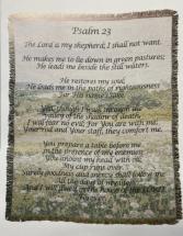 Psalm 23 Throw with Verse 50X60 Throw