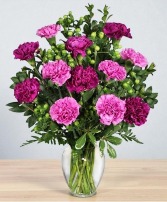 PUMP UP THE PURPLE Carnation Bouquet