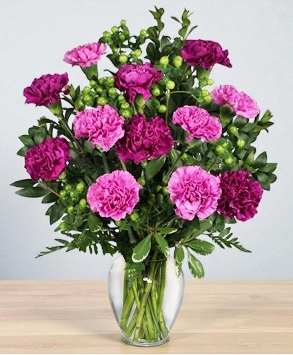 PUMP UP THE PURPLE Carnation Bouquet