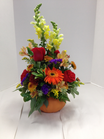 Pumpkin Bouquet Arrangement in Brenham, TX | THE FLOWER MARKET