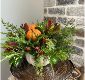 Pumpkin centerpiece Ceramic Arrangement