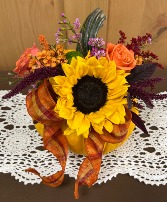 Pumpkin Centerpiece Floral Arrangement