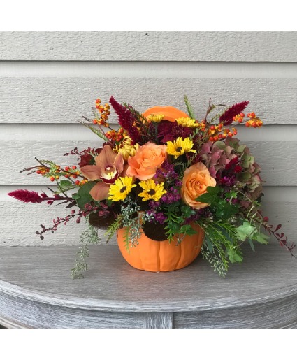 Pumpkin Delight Pumpkin Pot Arrangement