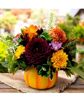 Pumpkin Flare Flower Arrangement