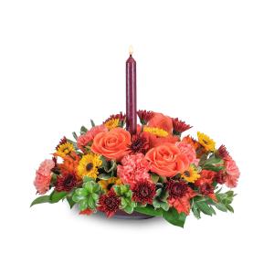 Pumpkin Glow Arrangement