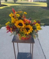 Pumpkin Harvest Glow pumpkin shaped vase