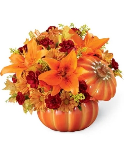 Pumpkin & Lily Fall Harvest 