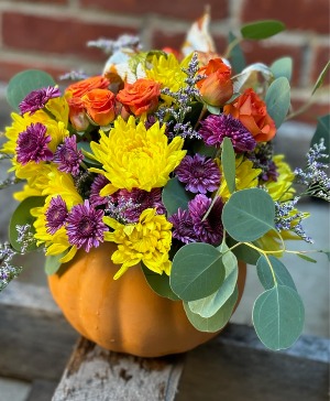 Pumpkin Patch Fall Floral Arrangement