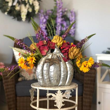 Pumpkin Patch Silk Floral Arrangement