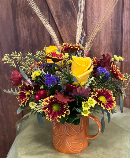 Pumpkin Pie Morning Floral Arrangement