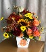 OCTOBER SPECIAL PUMPKIN POSY  FALL ARRANGEMENT