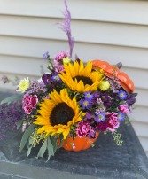 Pumpkin Purple Glow Pumkin shape vase
